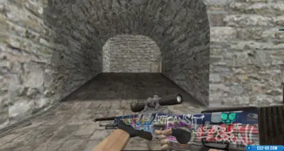“HD AWP Train Graffiti” model for CS 1.6