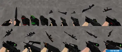 “Dark Weapons” weapon model pack for CS 1.6