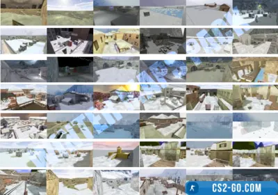 A pack of verified winter and New Year maps for CS 1.6