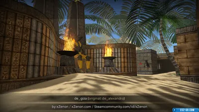 The map “de_giza” for CS 1.6