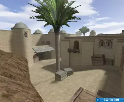 The map “css_dust2_remake” for CS 1.6