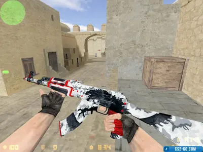The AK-47 WarZilla "Red Fury" model for CS 1.6