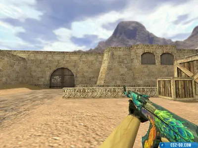 The AK-47 "Furious Peacock" model for CS 1.6