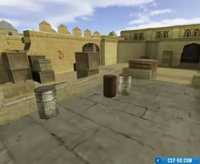 The map “css_dust2” for CS 1.6