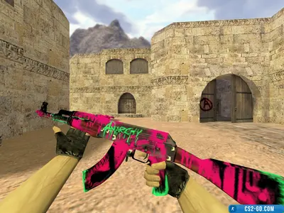 The AK-47 “Neon Revolution” model for CS 1.6