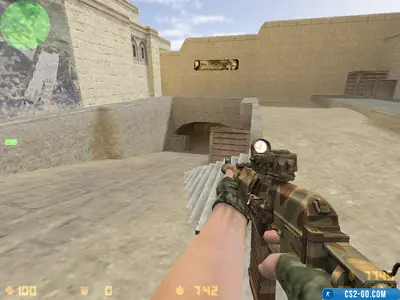 The AK-47 AS VAL “Camouflage” model for CS 1.6