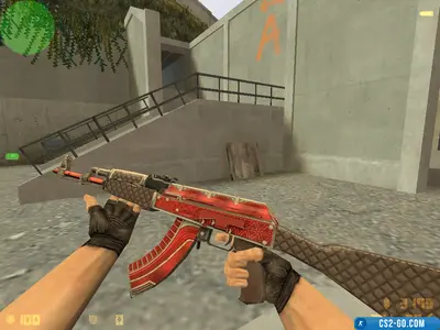 The AK-47 "Ruby" model for CS 1.6
