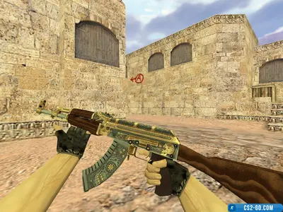 The AK-47 "Golden Cartel" model for CS 1.6