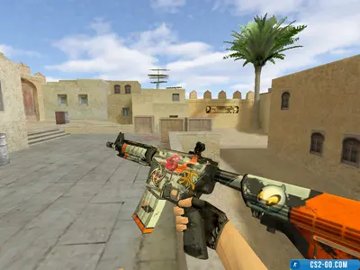 M4A4 "Battle-Hardened Asimov" model for CS 1.6