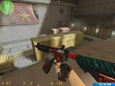 The M4A4 "Cutter" model for CS 1.6