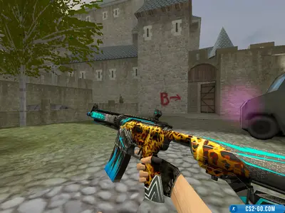 The M4A4 “Gury Jaguar” model for CS 1.6