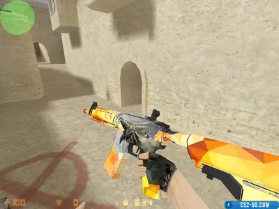 The M4A4 "Hellraiser" model for CS 1.6