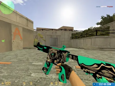 The M4A4 “Water Chaos” model for CS 1.6