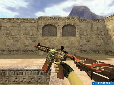 The M4A4 "Kill Confirmed" model for CS 1.6