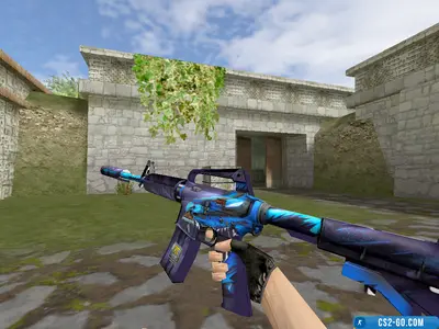 M4A1-S "Blue Dragon" model for CS 1.6