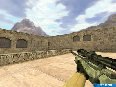 The AWP “Winter Camouflage” model for CS 1.6