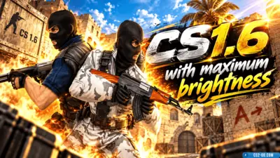 CS 1.6 (CS 1.6) with maximum brightness
