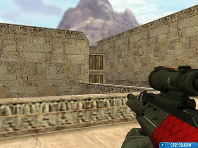 AUG Red and Dangerous model for CS 1.6
