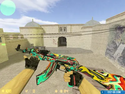 AK-47 Colorful Apocalypse model for CS 1.6