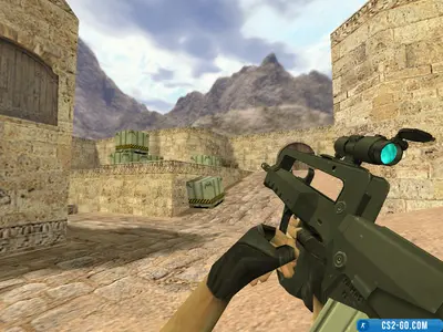 Famas Blue Scope model for CS 1.6