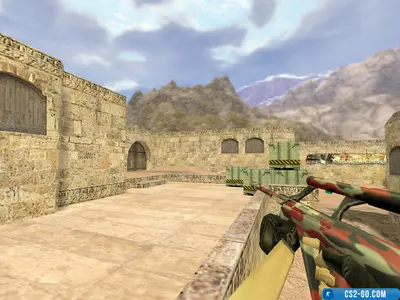 AUG Red Camouflage model for CS 1.6