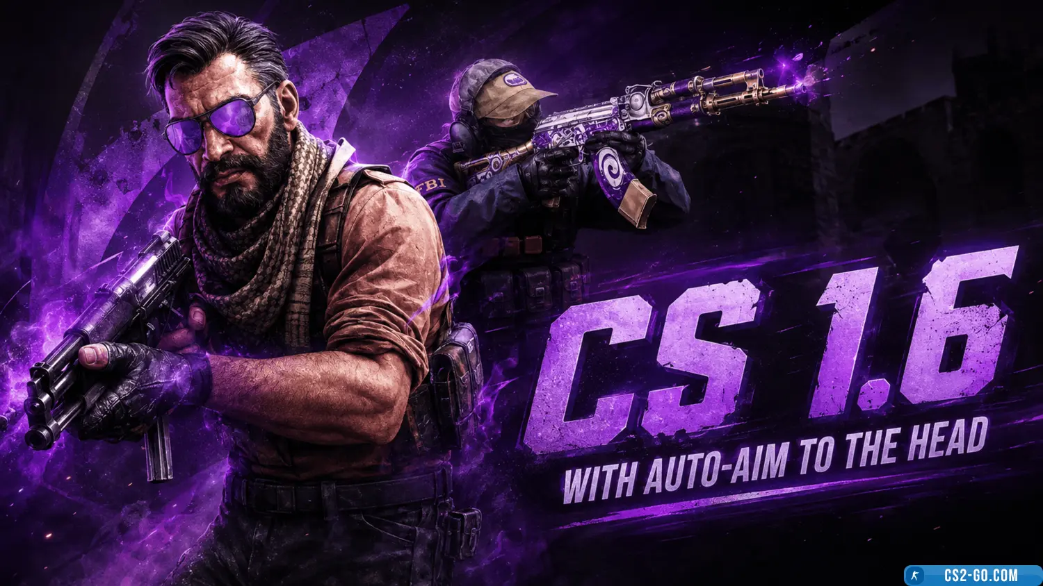CS 1.6 with auto-aim to the he...