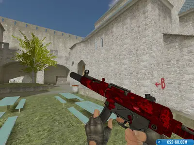 MP5-SD Red Rose model for CS 1.6