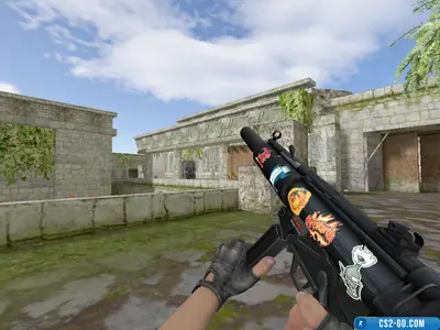 MP5-SD Stickers model for CS 1.6