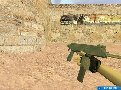 MP9 Green Plaid model for CS 1.6