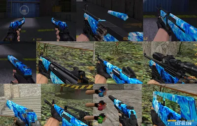 “Ice Blast” weapon models pack for CS 1.6