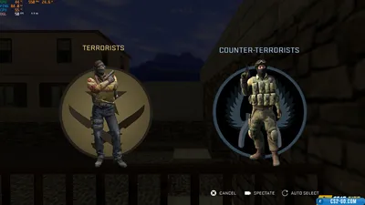 Choose Team Menu from CS:GO for CS 1.6