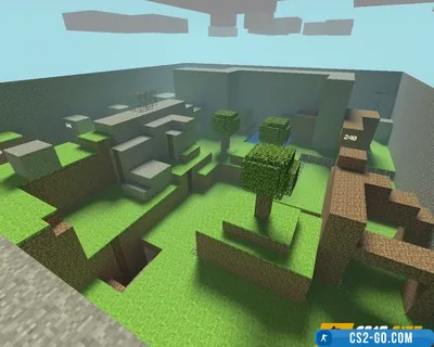 The map "hns_minecraft" for CS 1.6