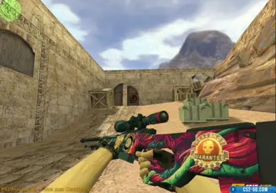 AWP “Hyper Beast” model with stickers for CS 1.6