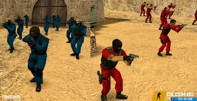 Standard Red and Blue Player Models for CS 1.6