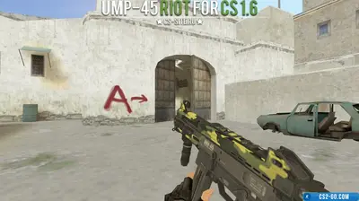 The UMP-45 "Riot" model for CS 1.6.