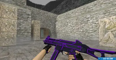 HD UMP-45 "Bee Sting Purple" model for CS 1.6
