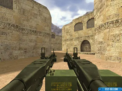 Rambo Dual Machine Guns model for CS 1.6