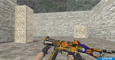 HD UMP-45 “Angry Emoji” model for CS 1.6