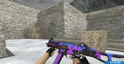 HD UMP-45 “Cyberpunk” model with inspection animation for CS 1.6