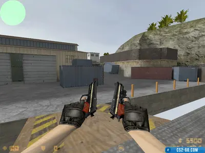 Dual Berettas Comrade: Military Black model for CS 1.6