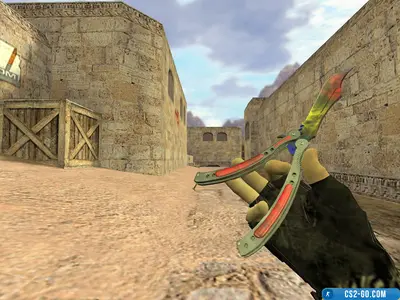 “Marble Gradient” Butterfly Knife model for CS 1.6