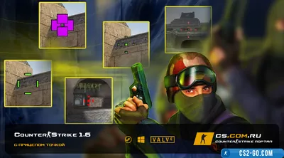 CS 1.6 (CS 1.6) with dot crosshair and settings