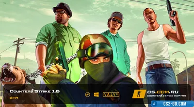 CS 1.6 (CS 1.6) with skins from GTA