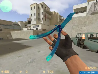 “Blue Sea Butterfly Knife” model for CS 1.6