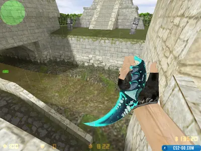 “Karambit Blue Dreamer” model for CS 1.6