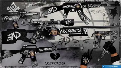 “XXXTentacion” weapon pack for CS 1.6