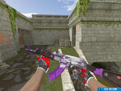 The “AK-47 Rise Purple” model for CS 1.6
