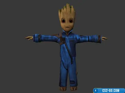 Male “Baby Groot” United model for CS 1.6