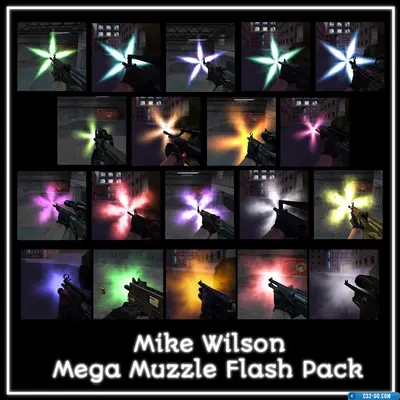 Muzzle Flash Sprite Pack in Various Colors for CS 1.6