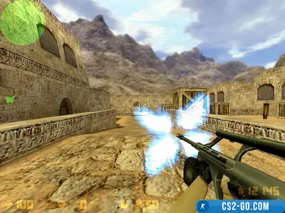 Blue Muzzle Flash Sprite for Shooting in CS 1.6